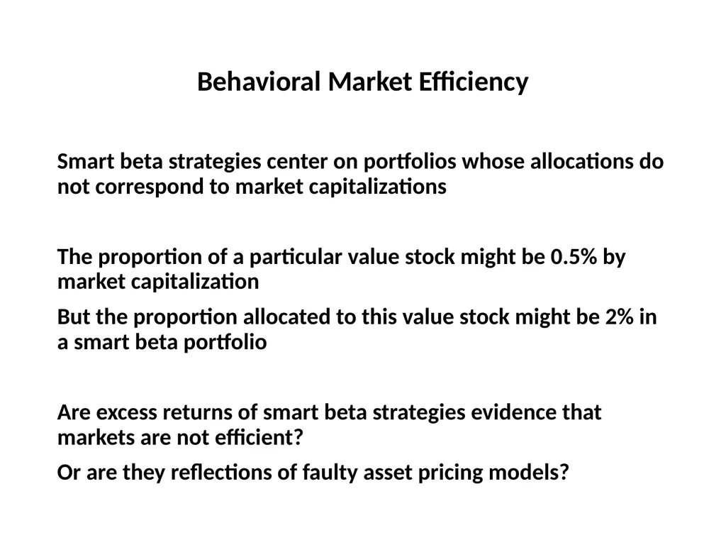 Finance for Normal People Chapter 11: Behavioral - slide 39 of 51