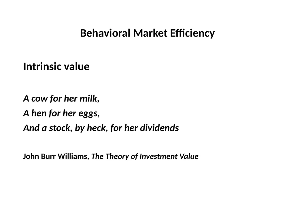 Finance for Normal People Chapter 11: Behavioral - slide 6 of 51