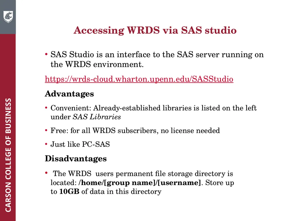 Wharton Research Data Services (WRDS) Workshop - slide 14 of 86