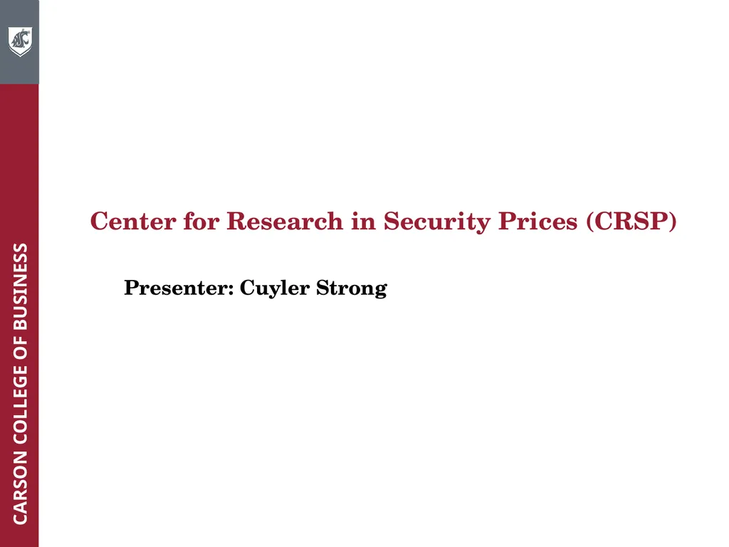 Wharton Research Data Services (WRDS) Workshop - slide 18 of 86