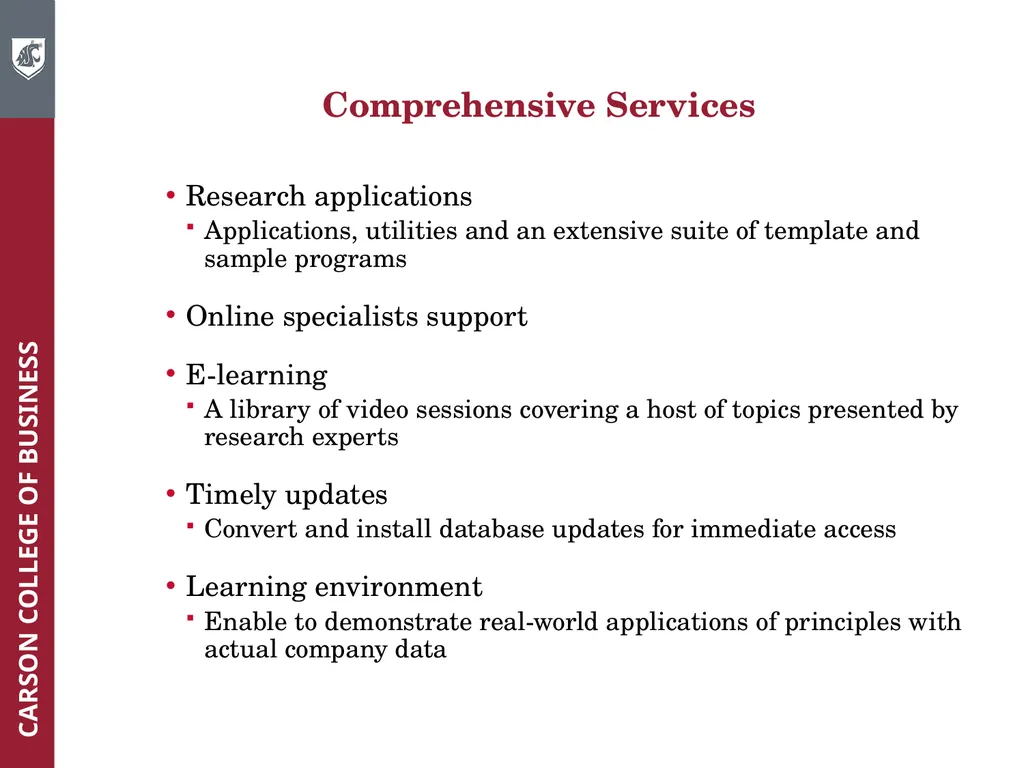 Wharton Research Data Services (WRDS) Workshop - slide 6 of 86