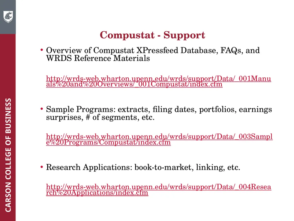 Wharton Research Data Services (WRDS) Workshop - slide 86 of 86