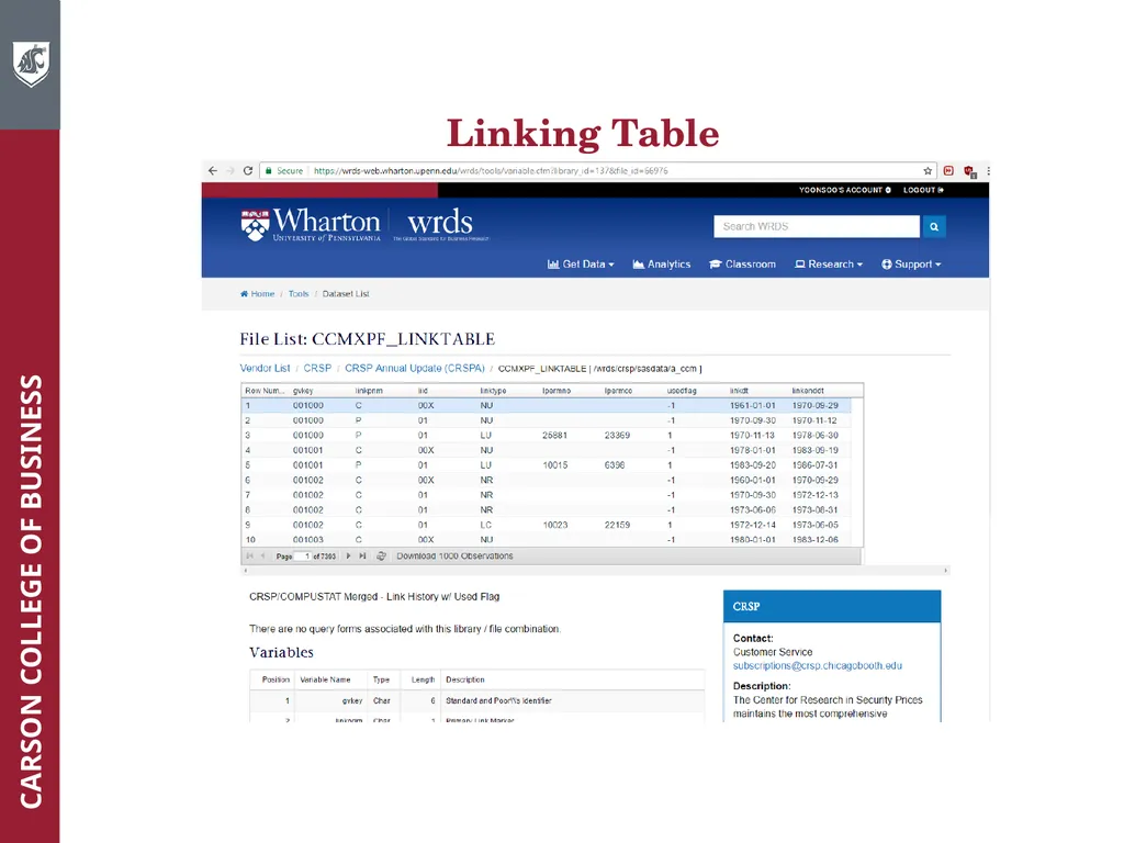 Wharton Research Data Services (WRDS) Workshop - slide 42 of 86