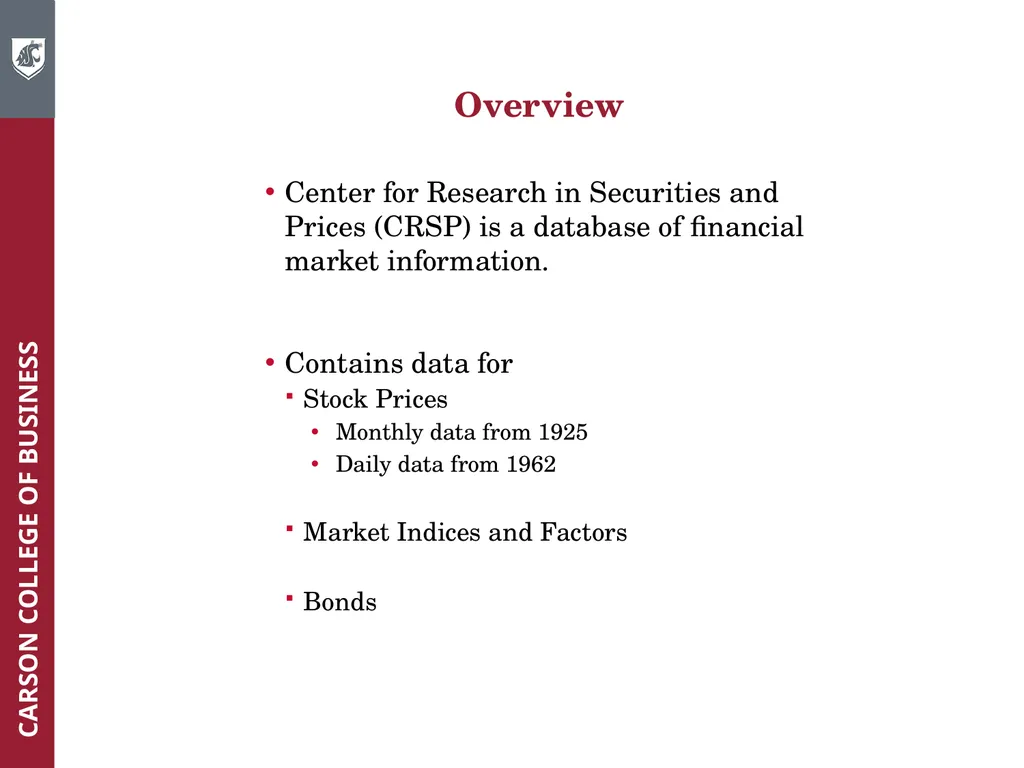 Wharton Research Data Services (WRDS) Workshop - slide 19 of 86