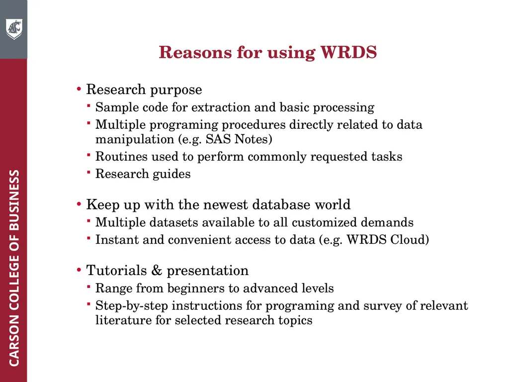 Wharton Research Data Services (WRDS) Workshop - slide 79 of 86