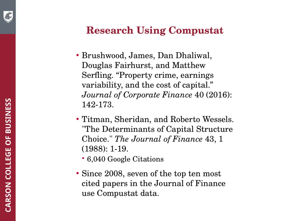 Wharton Research Data Services (WRDS) Workshop - slide 35 of 86