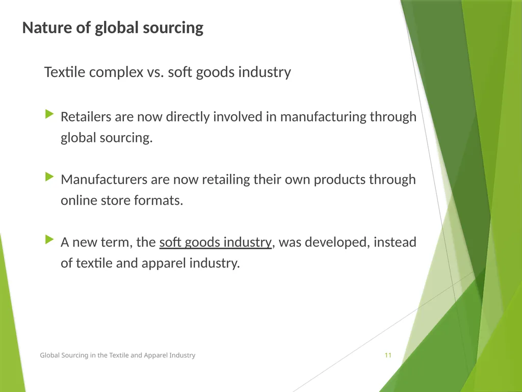 Lesson 3 Chapter 3 Trends in global sourcing Prof. - slide 11 of 37