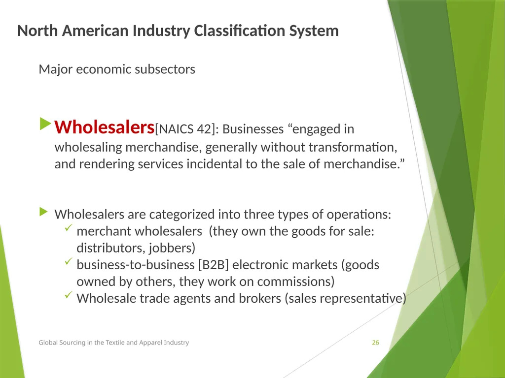 Lesson 3 Chapter 3 Trends in global sourcing Prof. - slide 26 of 37
