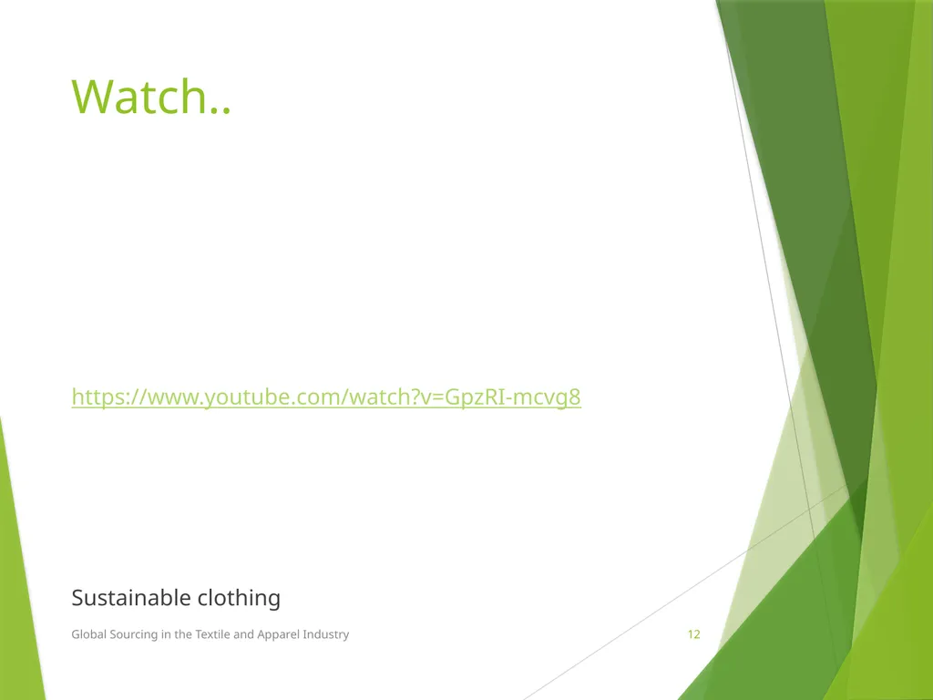 Lesson 3 Chapter 3 Trends in global sourcing Prof. - slide 12 of 37