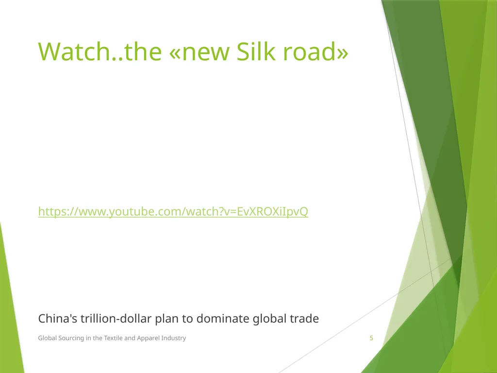 Lesson 3 Chapter 3 Trends in global sourcing Prof. - slide 5 of 37