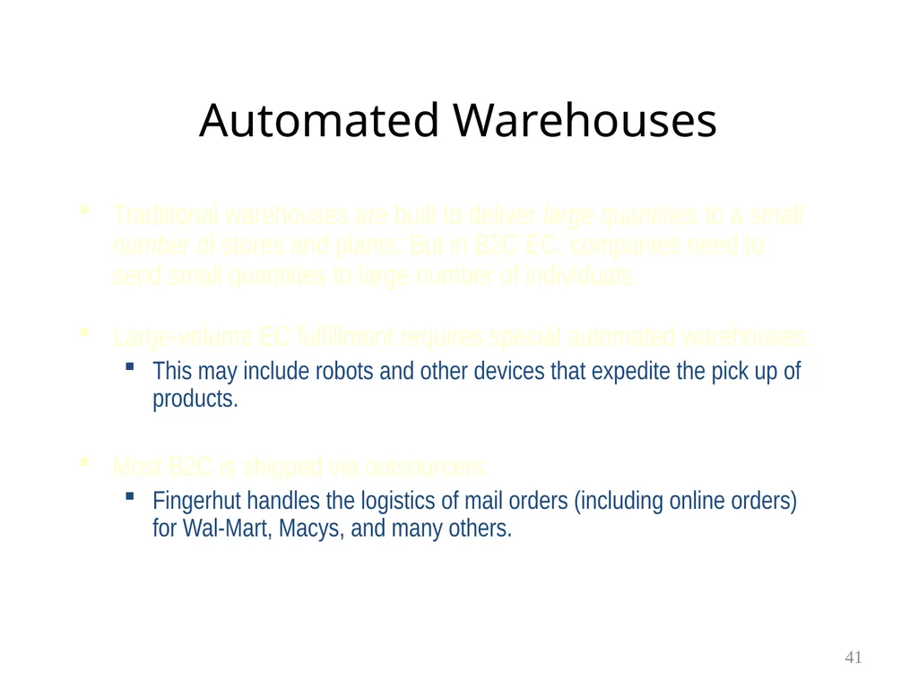 Chapter 6 Supply Chain Management & ERP 1 Learning - slide 41 of 43