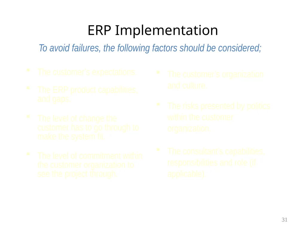 Chapter 6 Supply Chain Management & ERP 1 Learning - slide 31 of 43