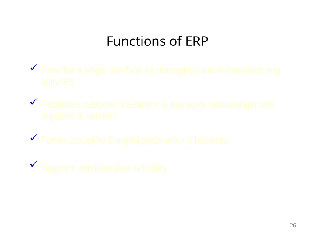 Chapter 6 Supply Chain Management & ERP 1 Learning - slide 26 of 43