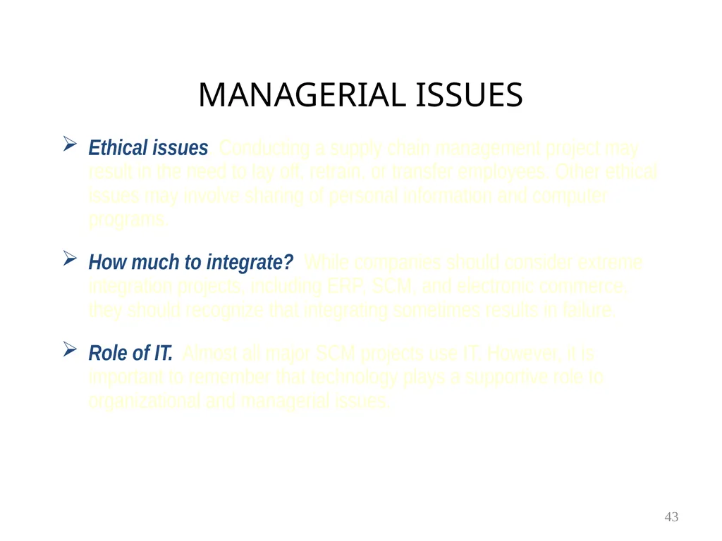Chapter 6 Supply Chain Management & ERP 1 Learning - slide 43 of 43