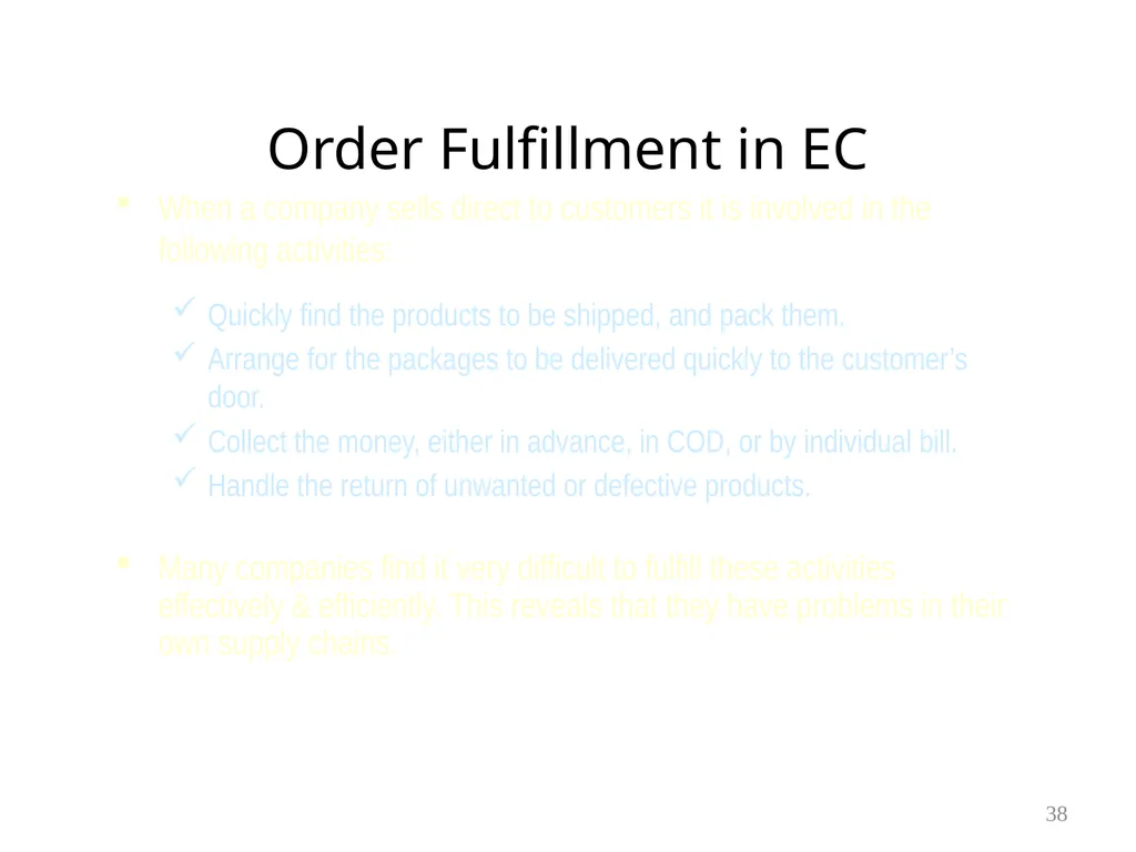 Chapter 6 Supply Chain Management & ERP 1 Learning - slide 38 of 43