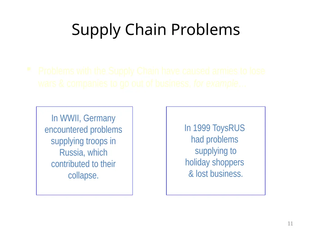 Chapter 6 Supply Chain Management & ERP 1 Learning - slide 11 of 43