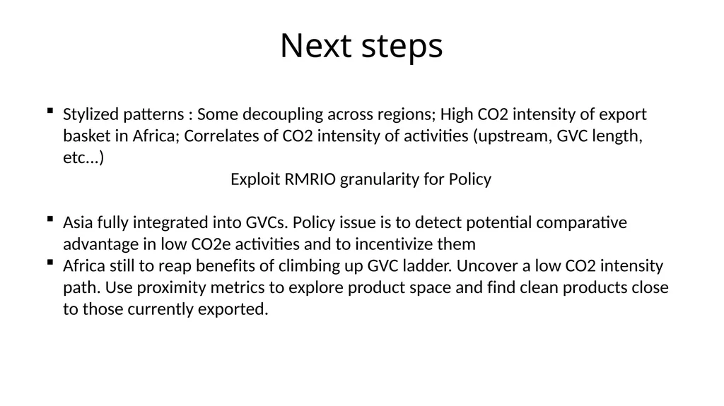 CO2 emissions: Can GVC participation help - slide 9 of 19