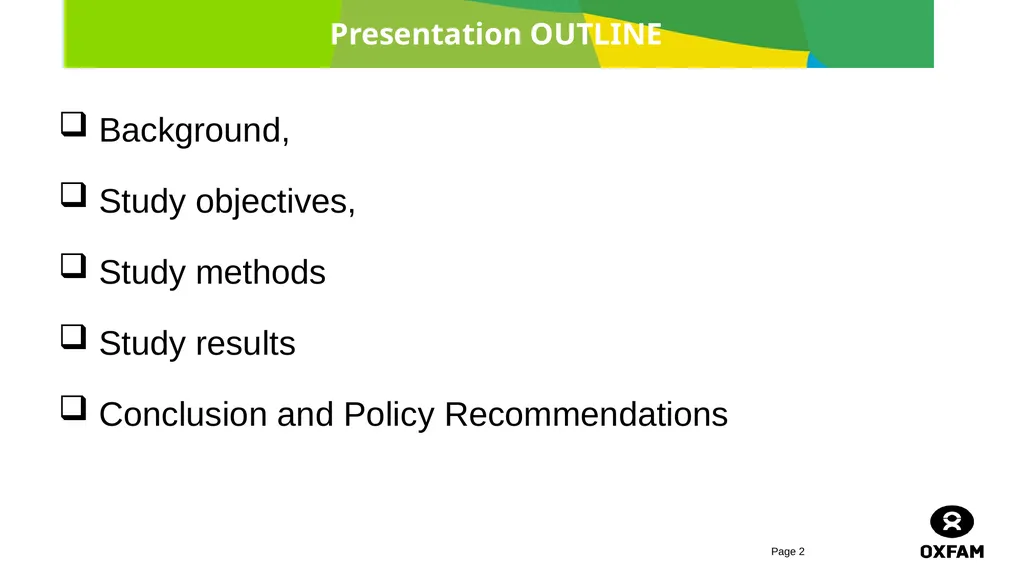 horticulture and Markets Background, Study - slide 2 of 21