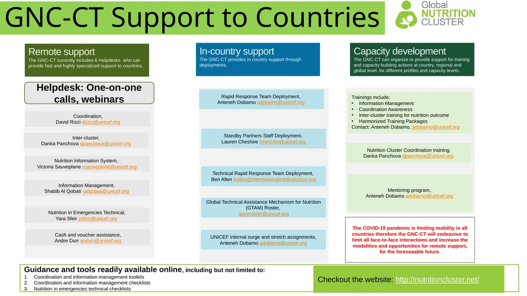 Nutrition Cluster and Sector Coordination in the - slide 9 of 10