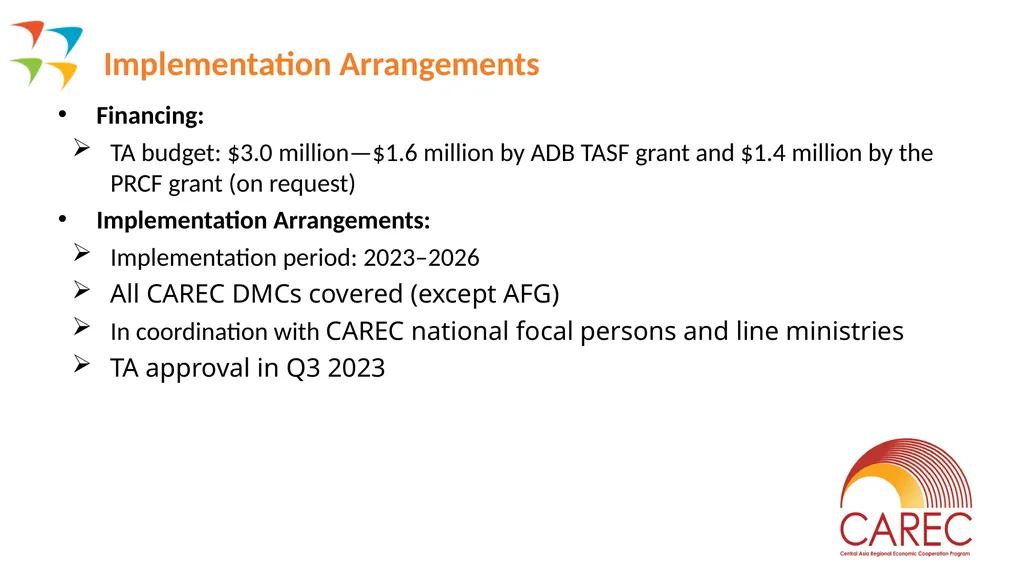 CAREC Senior Officials’ Meeting 13-14 June 2023 - slide 8 of 8
