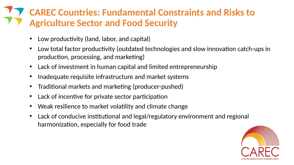 CAREC Senior Officials’ Meeting 13-14 June 2023 - slide 3 of 8