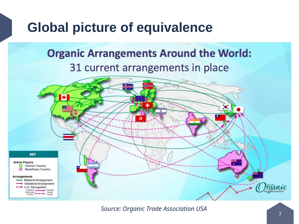 Pursuing organic equivalence arrangements - slide 7 of 12