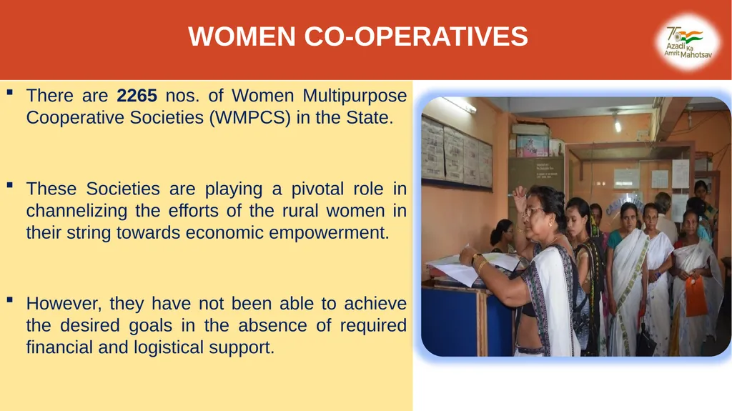 STATUS OF COOPERATIVE SECTOR IN ASSAM, GOVERNMENT - slide 6 of 11
