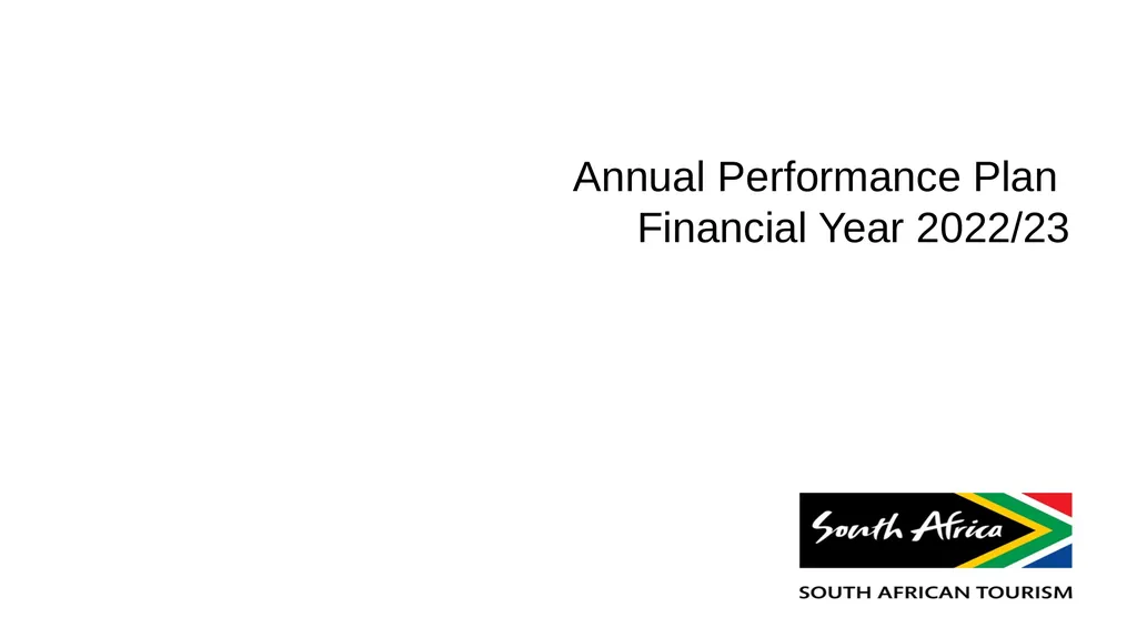 Annual Performance Plan Financial Year 2022/23 - slide 1 of 29