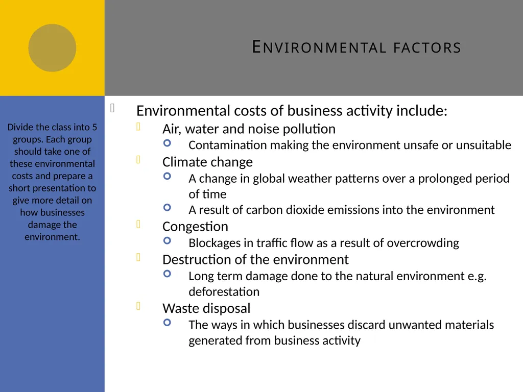 External Environment C1 External environment - slide 34 of 46