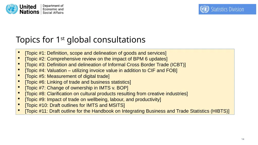 Secretariat of the Task Team on International - slide 14 of 28