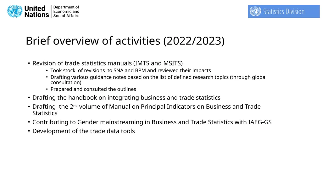 Secretariat of the Task Team on International - slide 7 of 28