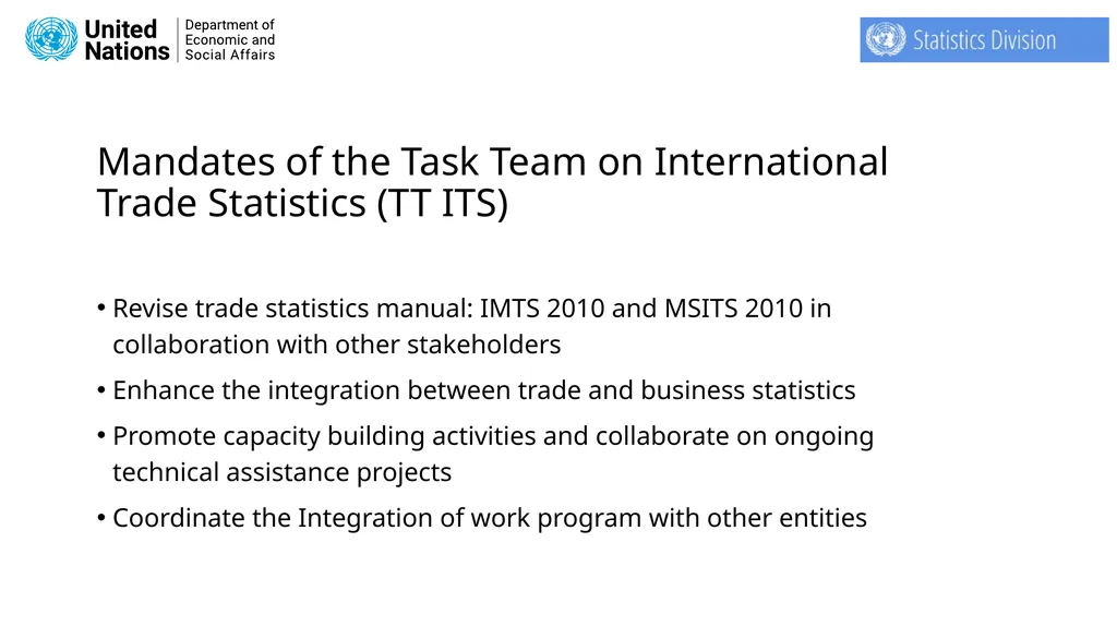 Secretariat of the Task Team on International - slide 5 of 28