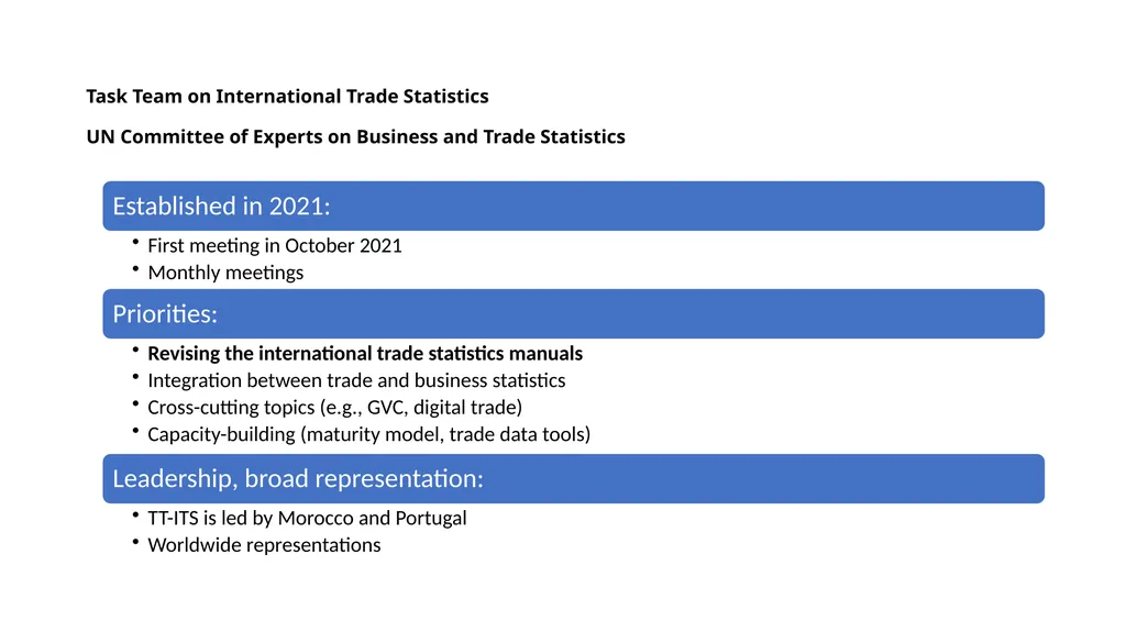Secretariat of the Task Team on International - slide 4 of 28