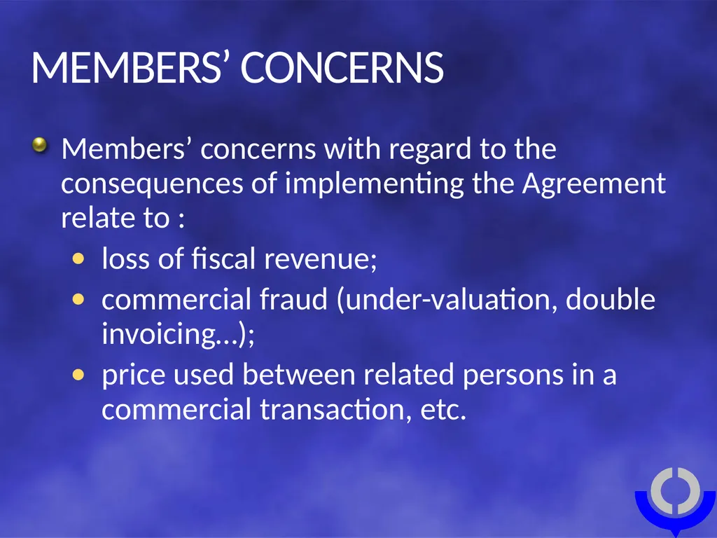 CUSTOMS VALUATION Tariff and Trade Affairs - slide 10 of 18