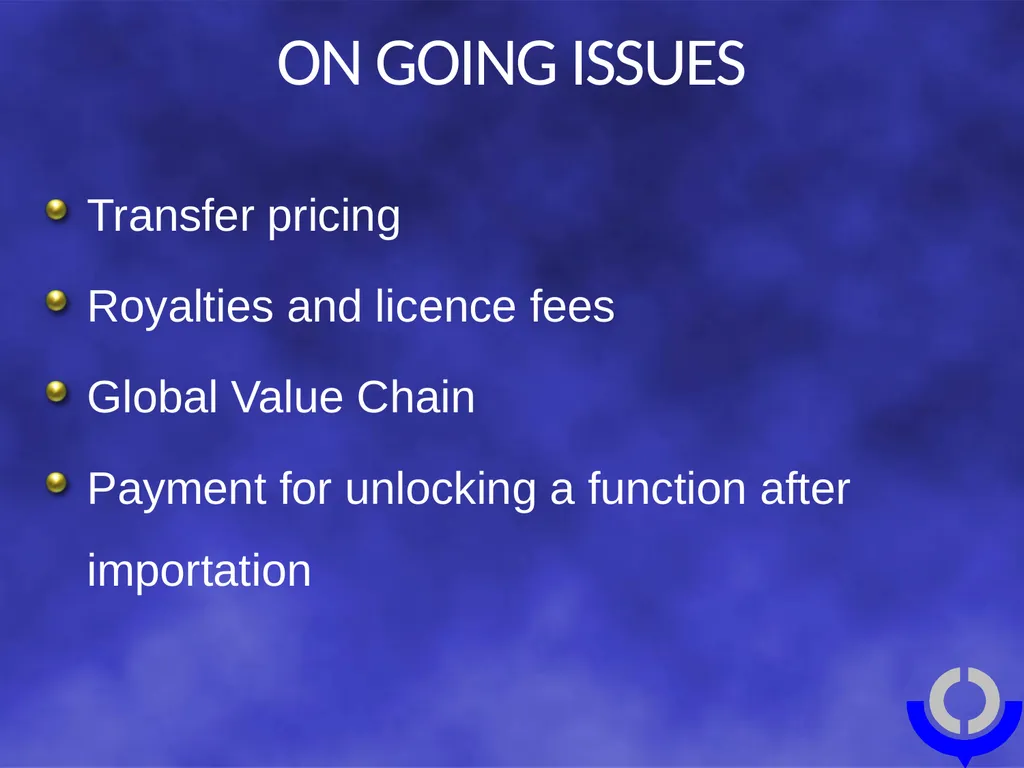 CUSTOMS VALUATION Tariff and Trade Affairs - slide 16 of 18