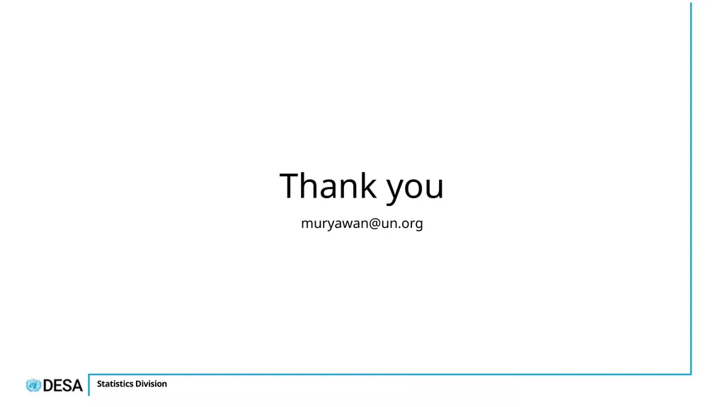 Markie Muryawan United Nations Statistics Division - slide 10 of 10