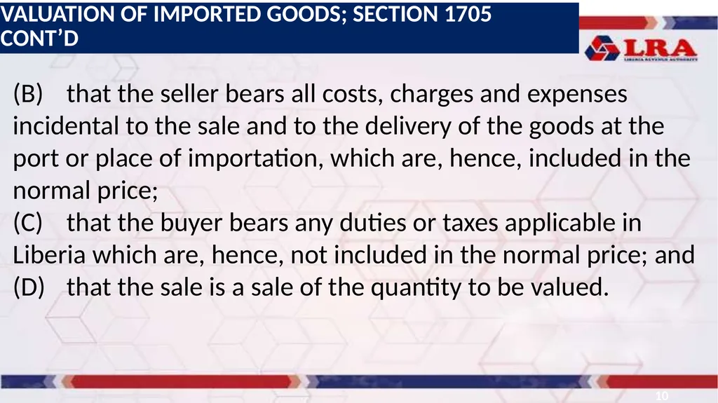 CUSTOMS ASSESSMENT 1 Presented by: Atty. JALLAH K. - slide 10 of 45