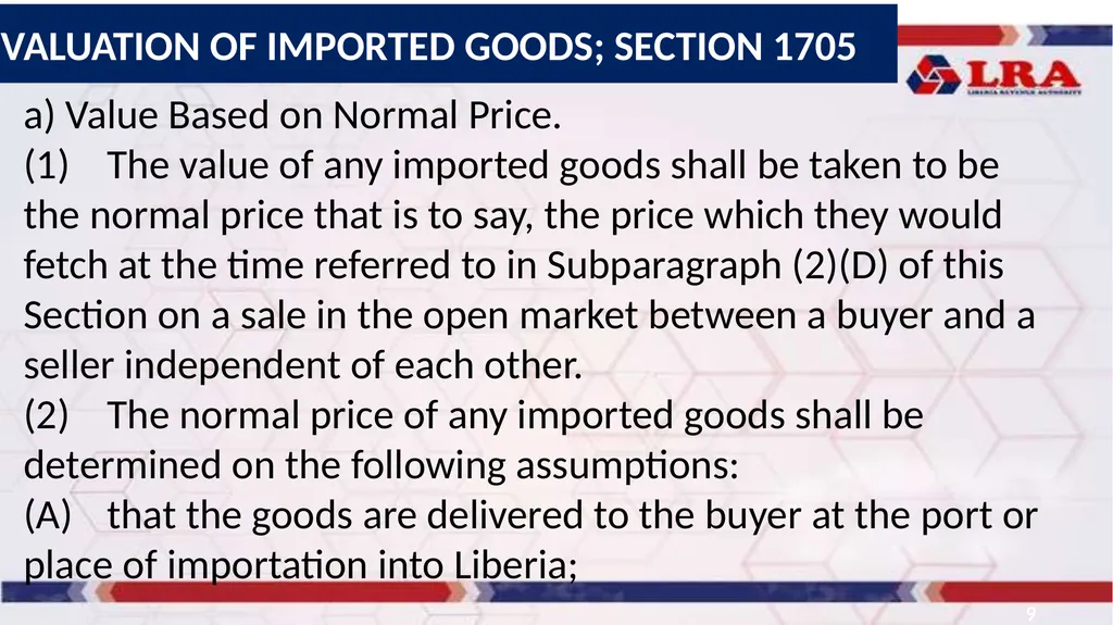 CUSTOMS ASSESSMENT 1 Presented by: Atty. JALLAH K. - slide 9 of 45
