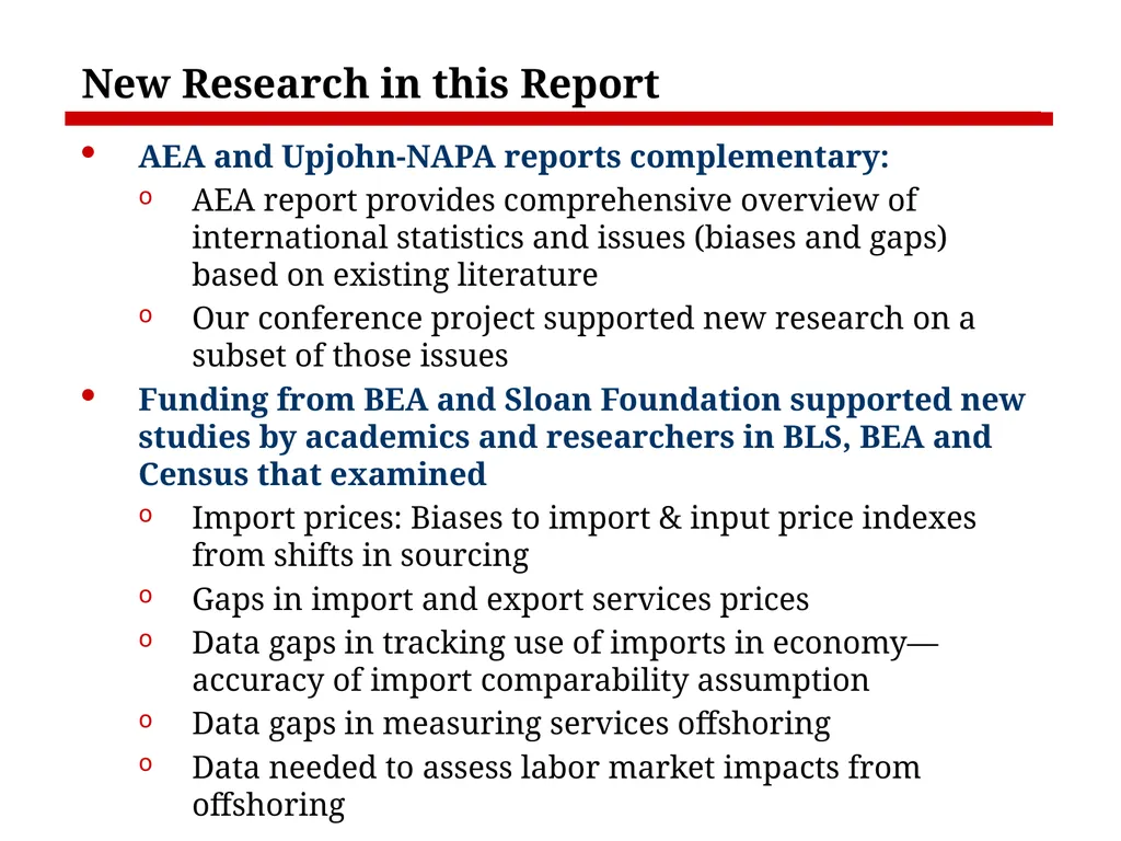 Measurement Issues Arising from the Growth of - slide 3 of 18