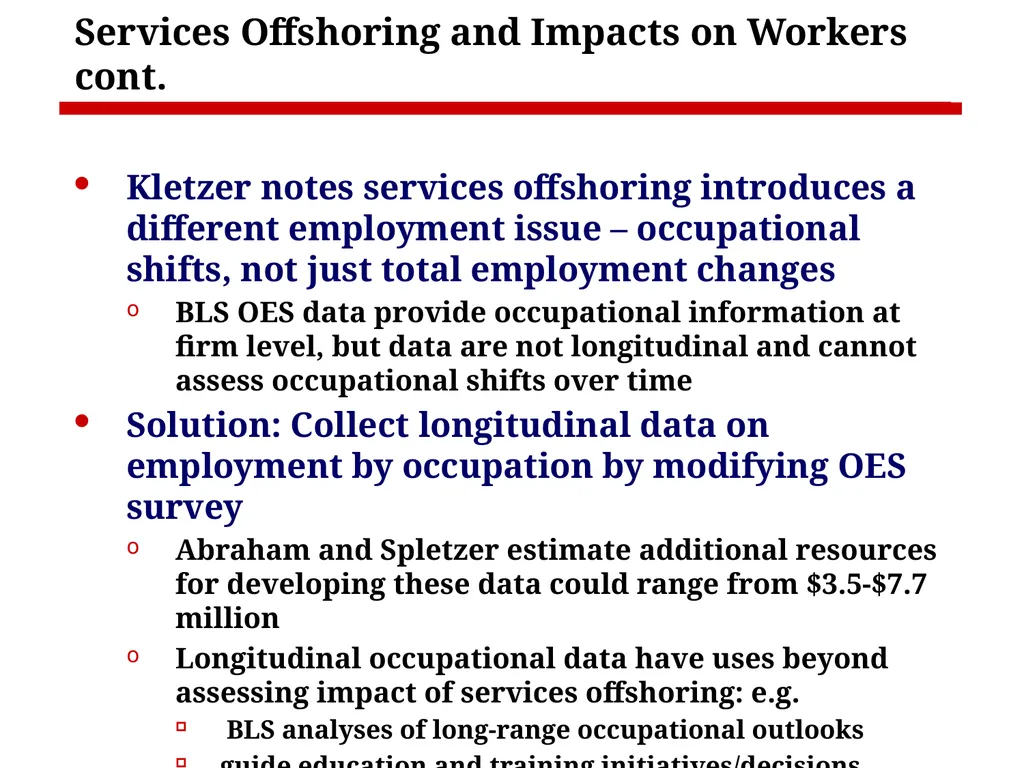 Measurement Issues Arising from the Growth of - slide 16 of 18
