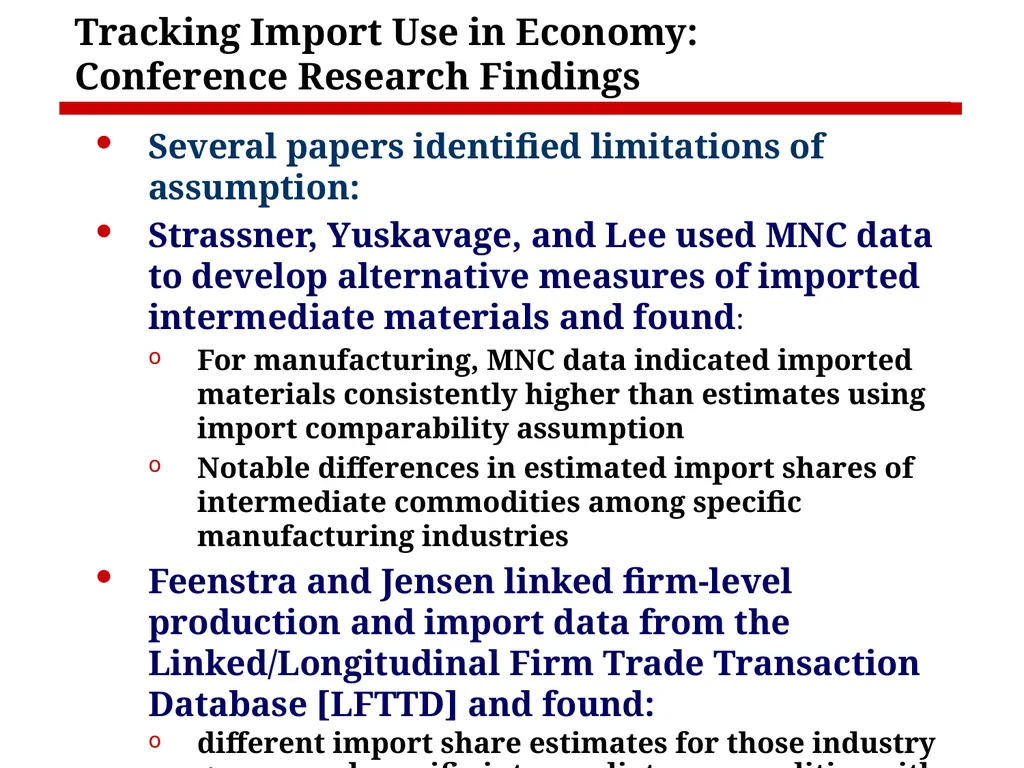 Measurement Issues Arising from the Growth of - slide 12 of 18