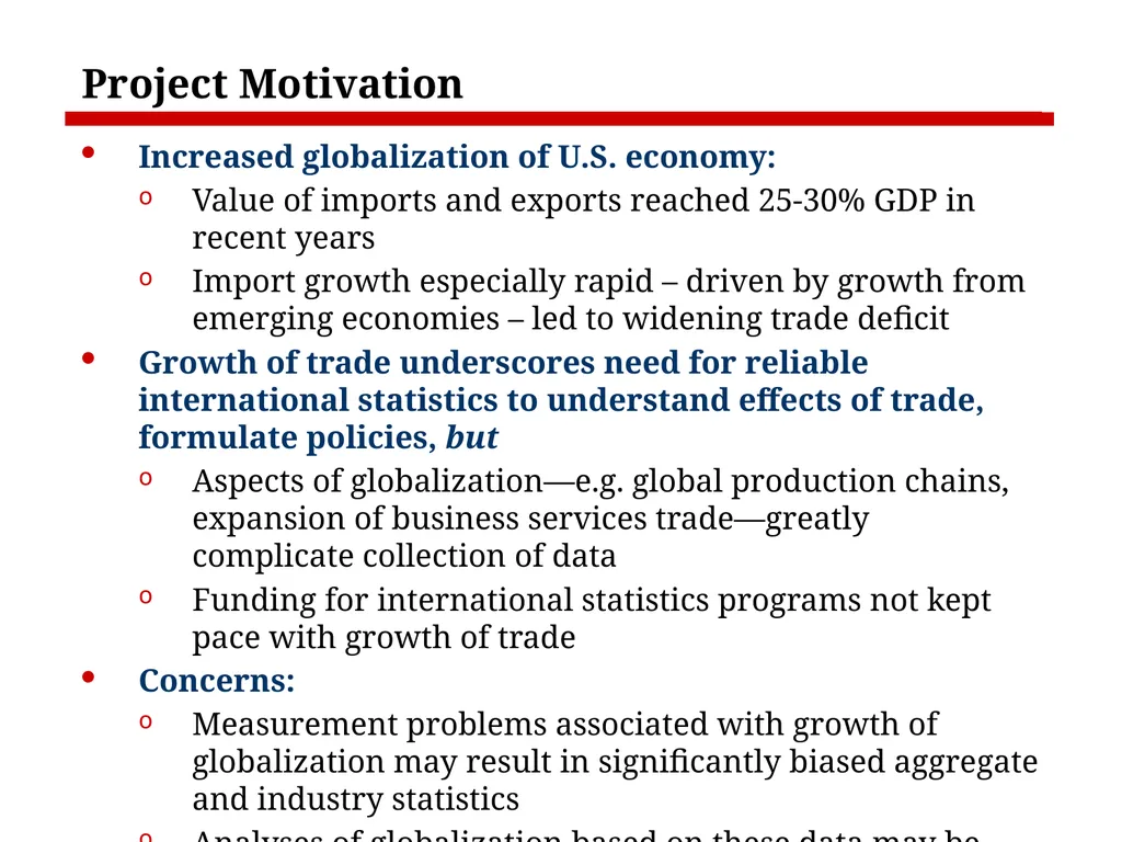 Measurement Issues Arising from the Growth of - slide 2 of 18