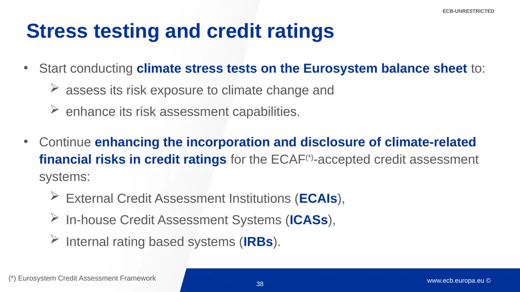 Climate change and monetary policy: some takeaways - slide 38 of 40