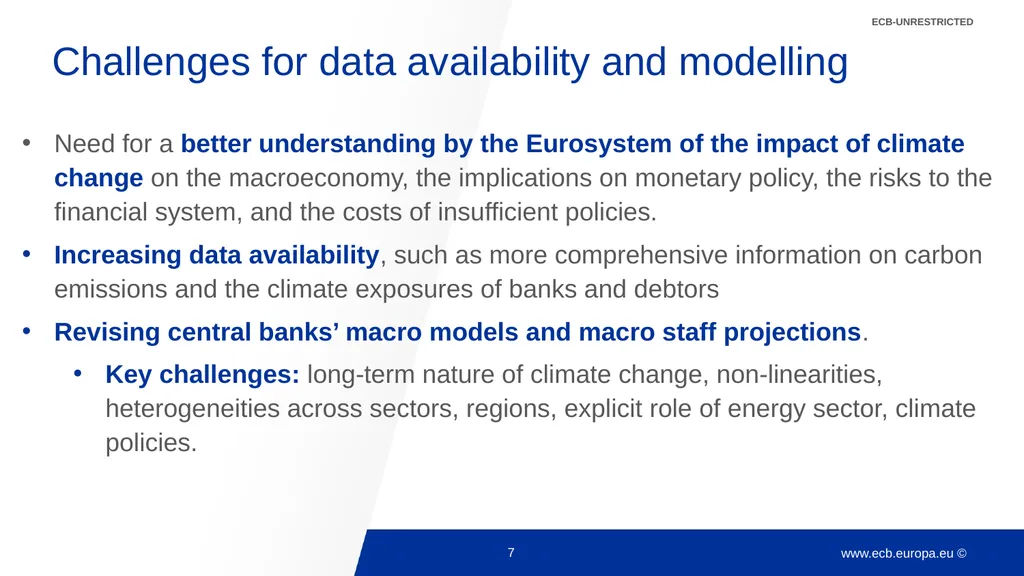 Climate change and monetary policy: some takeaways - slide 7 of 40