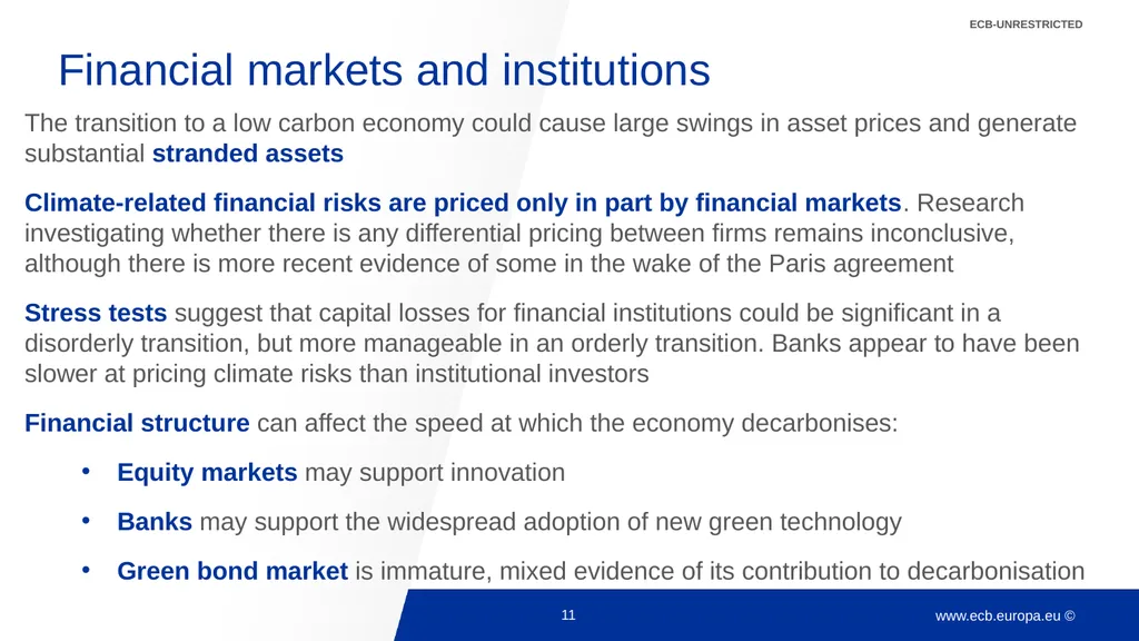 Climate change and monetary policy: some takeaways - slide 11 of 40