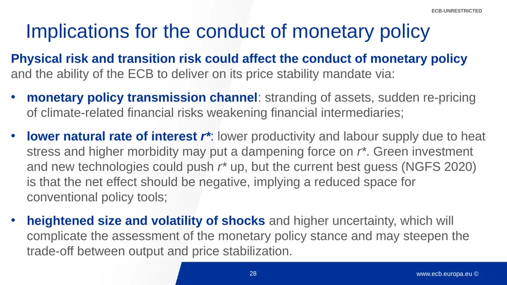 Climate change and monetary policy: some takeaways - slide 28 of 40