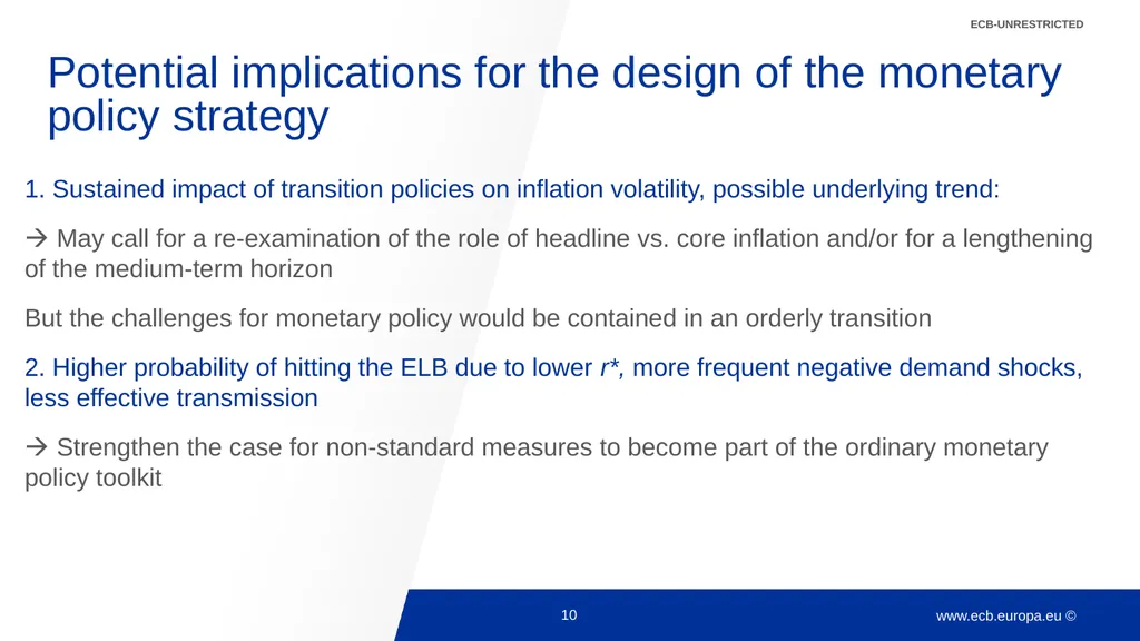 Climate change and monetary policy: some takeaways - slide 10 of 40