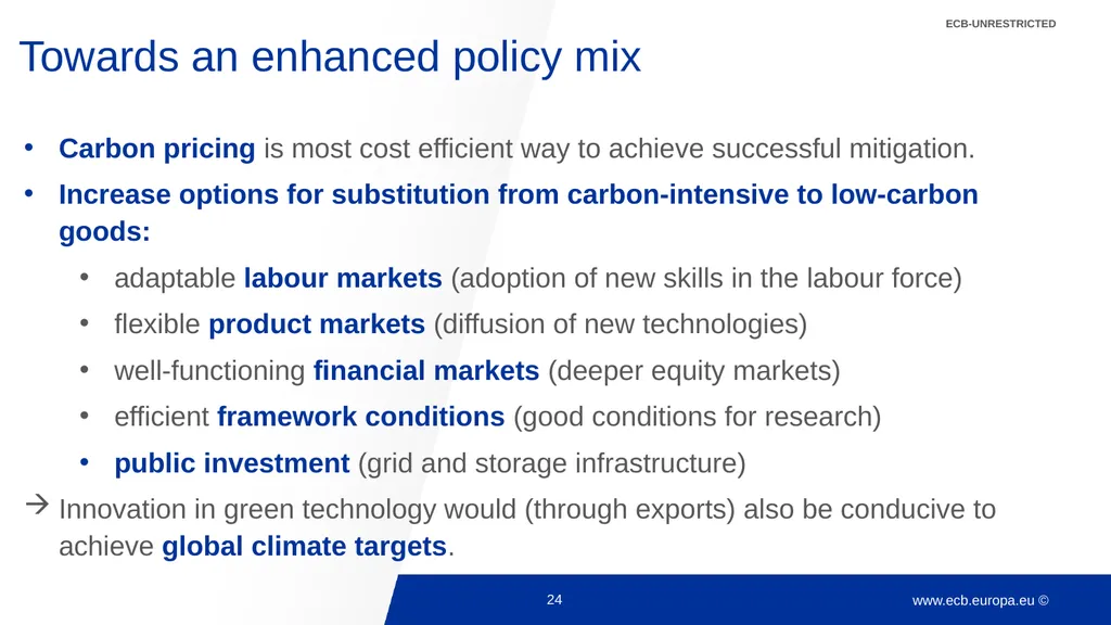 Climate change and monetary policy: some takeaways - slide 24 of 40