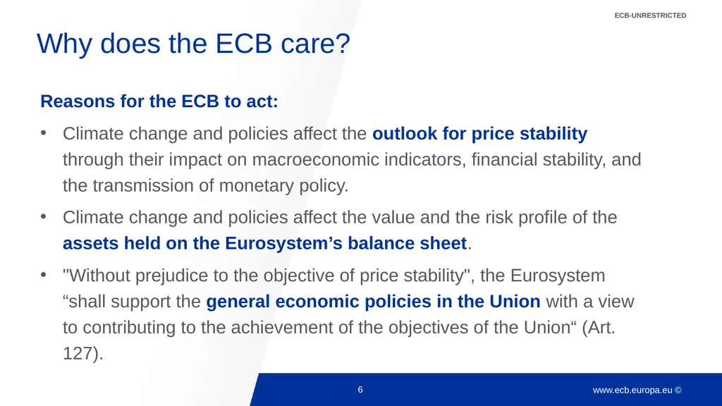 Climate change and monetary policy: some takeaways - slide 6 of 40
