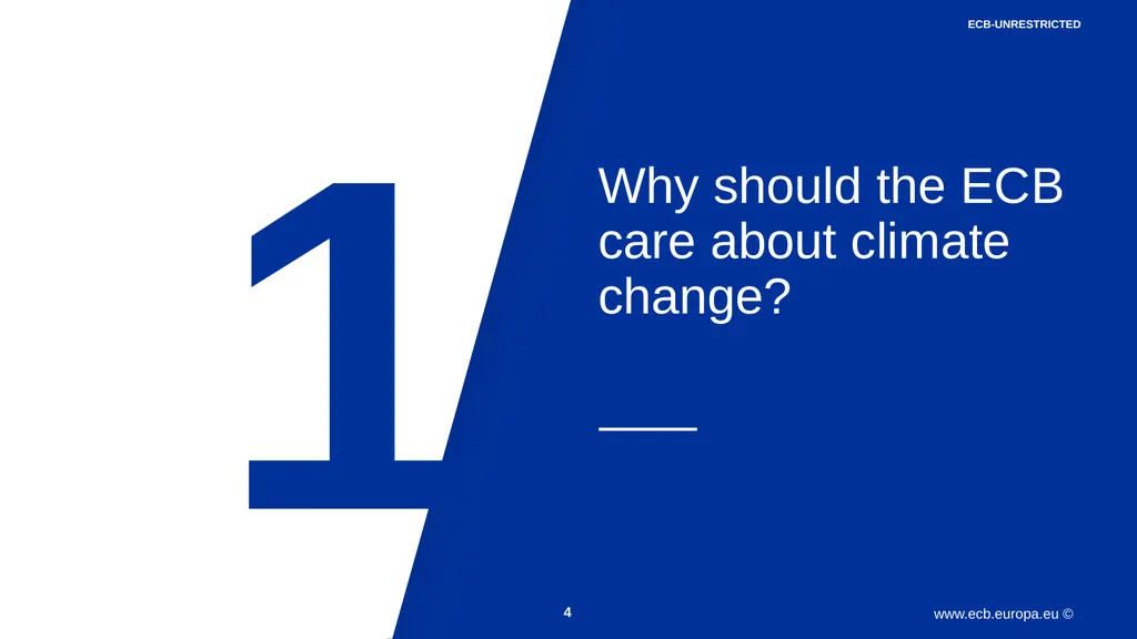 Climate change and monetary policy: some takeaways - slide 4 of 40
